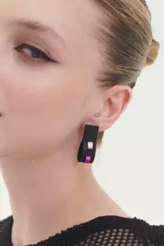 Aros Rainbow Threads Small - Negro + Warm Colors en internet