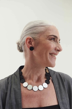Collar Sarah´s Dream Circle - Plata/ Oro/ Negro - tienda online