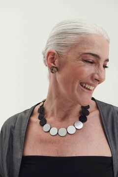 Collar Sarah´s Dream Circle - Plata/ Oro/ Negro - Iskin Sisters