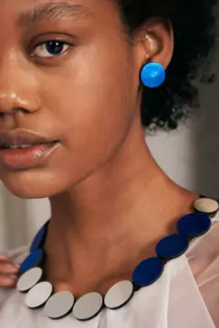 Collar Sarah´s Dream Circle - Plata/Peltre/Azul - tienda online