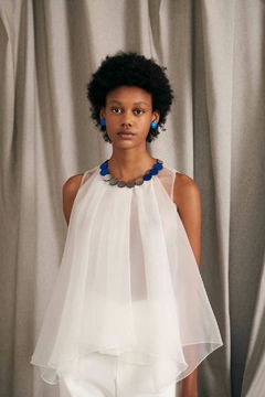 Collar Sarah´s Dream Circle - Plata/Peltre/Azul - Iskin Sisters