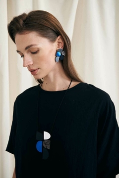Aros Sophie's Vision - Plata/Negro/ Peltre/Azul - tienda online