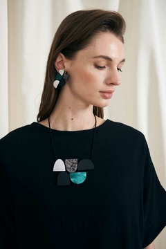 Aros Sophie's Vision - Plata/Negro/ Peltre/Verde - Iskin Sisters