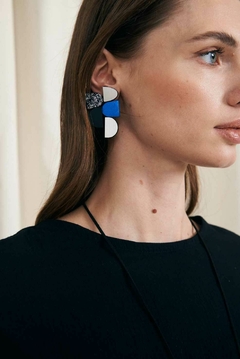 Aros Sophie's Vision - Plata/Negro/ Peltre/Azul - comprar online