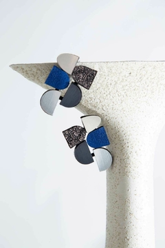 Aros Sophie's Vision - Plata/Negro/ Peltre/Azul