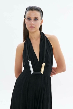 Collar Tube U - Plata/Oro/Negro