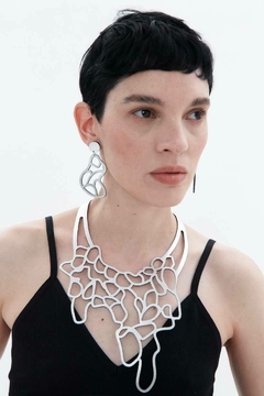 Collar Victoria Art Nouveau - Plata - comprar online