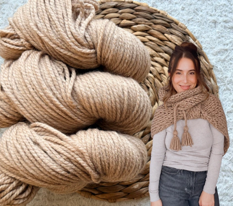KIT SUPER CHAL COLOR CAMEL: INCLUYE HILADO + TUTORIAL