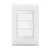 Conjunto 1 Interruptor Simples - Refinatto - Branco Acetinado / Branco