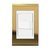 Conjunto 1 Interruptor Simples - Refinatto - Ouro com Branco COB001