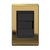 Conjunto 1 Pulsador - Refinatto - Ouro com Preto COP005
