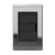 Conjunto 1 Interruptor Paralelo - Refinatto - Prata com Preto CPP003