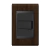 Conjunto 1 Interruptor Simples - Refinatto - Tabaco com Preto CTAP001
