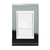 Conjunto 1 Interruptor Paralelo - Refinatto - Titânio com Branco CTB003
