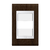 Placa 1 Módulo + Suporte 4X2 - Refinatto - Tabaco com Branco CTAB036