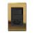 Conjunto 1 Simples + 1 Tomada 10A - Refinatto - Ouro com Preto COP011