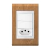 Conjunto 1 Simples + 1 Paralelo + 1 Tomada 20A - Refinatto - Avelã com Branco CAVB020