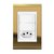 Conjunto 2 Paralelos + 1 Tomada 20A - Refinatto - Ouro com Branco COB018