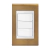 Conjunto 2 Paralelos - Refinatto - Ouro Velho com Branco COVB022