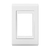 Placa 3 Módulos 4X2 - Refinatto - Branco Acetinado / Branco 13803804