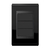 Placa Cega + Suporte 4X2 - Refinatto - Preto Alto Brilho / Preto