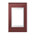 Placa 3 Módulos 4X2 - Refinatto - Vinho com Branco 13978140