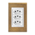 Conjunto 3 Tomadas 20A - Refinatto - Ouro Velho com Branco COVB010