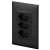 Conjunto 3 Tomadas 20A - Preto - Pial Plus+ / PPMP024