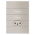 Conjunto 1 Simples + 1 Paralelo + 1 Tomada 20A - Bticino Living Now Sand - LNS20 - comprar online