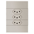 Conjunto 3 Tomadas 10A - Bticino Living Now Sand - LNS09