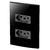 Conjunto 2 Tomadas 10A - Inova Black / Grafite - BPG05
