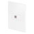 Conjunto 1 Tomada Rede RJ45 Cat5E- Blux Recta - Branco - BRBF033