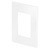 Placa 3 Módulos + Suporte 4x2 - Blux Recta - Branco Fosco / 15493-8