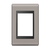 Placa 3 Módulos 4X2 - Refinatto - Argila Acetinado / Preto 13977927