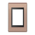 Placa 3 Módulos 4X2 - Refinatto - Rose Gold com Preto 14482743