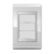 Placa Cega + Suporte 4X2 - Refinatto - Branco Alto Brilho / Branco PBB035