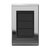 Placa Cega + Suporte 4X2 - Refinatto - Prata com Preto CPP035