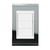 Placa Cega + Suporte 4X2 - Refinatto - Titânio com Branco CTB035