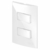 Conjunto 2 Interruptores Paralelos - Sleek - Branca MSB011