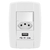 Conjunto 1 Simples + 1 Tomada 10A + 1 USB - Ilumi Lev - ILL46