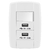 Conjunto 1 Simples + 2 USB - Ilumi Lev - ILL44