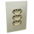 Conjunto 3 Tomadas 20A - JNX Legacy - Champanhe e Dourado LCPD60