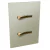 Conjunto 2 Interruptores Paralelos - JNX Legacy C - Champanhe e Dourado LCPD11C