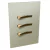 Conjunto 2 Simples + 1 Paralelo - JNX Legacy C - Champanhe e Dourado LCPD15C