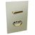Conjunto 1 Paralelo + 1 Tomada 10A - JNX Legacy R - Champanhe e Dourado LCPD25R