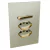 Conjunto 1 Paralelo + 2 Tomadas 20A - JNX Legacy R - Champanhe e Dourado LCPD36R