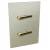 Conjunto 2 Interruptores Simples - JNX Legacy R - Champanhe e Dourado LCPD10R