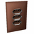Conjunto 3 Tomadas 20A - JNX Legacy - Aço Corten e Cromado LACC60