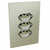Conjunto 3 Tomadas 10A - JNX Legacy - Champanhe e Cromado LCPC59
