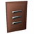 Conjunto 3 Interruptores Simples - JNX Legacy R - Aço Corten e Cromado LACC13R - comprar online